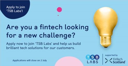 TSB and FinTech Scotland open applications for new Innovation Labs programme