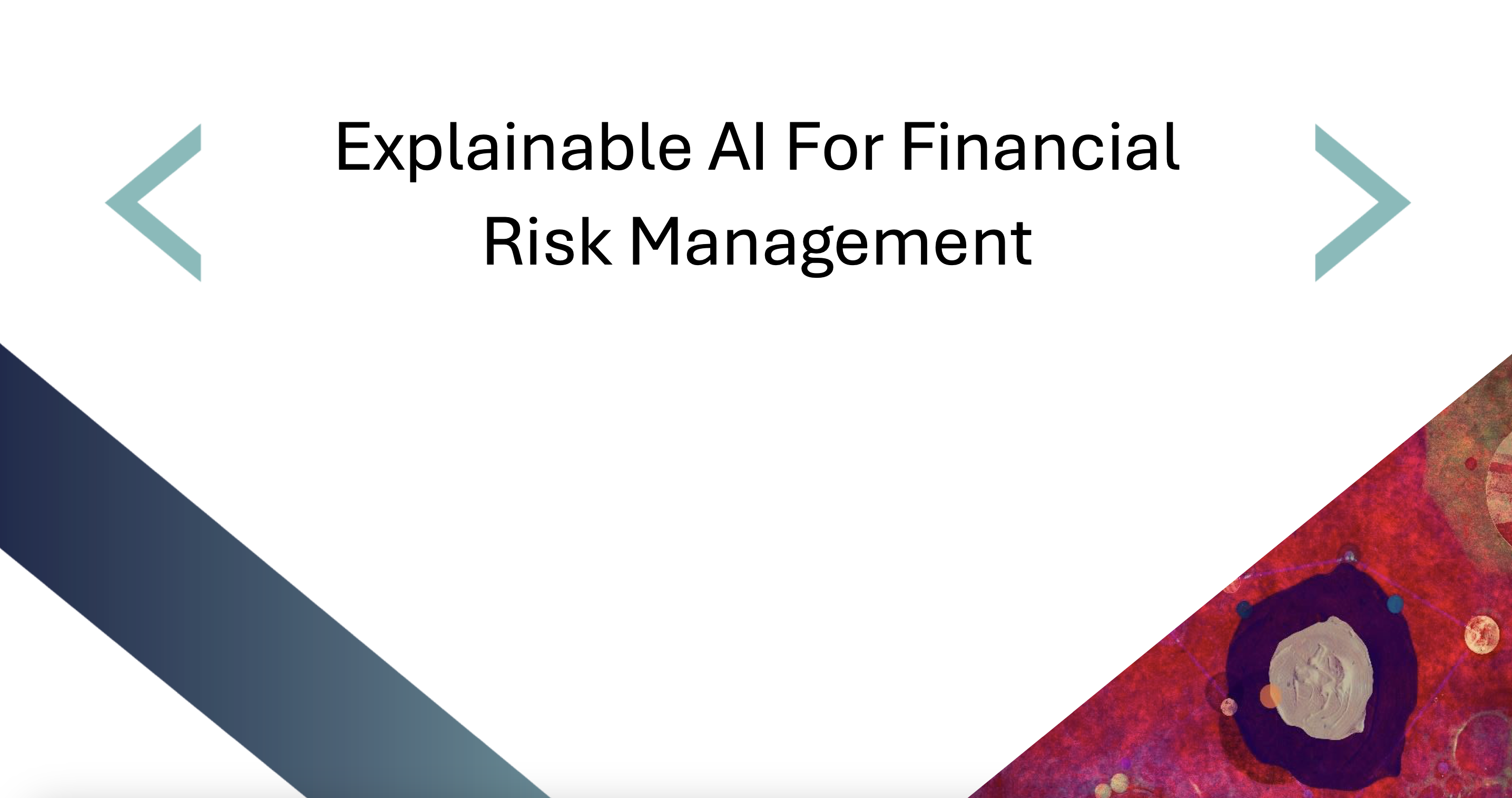 Explainable AI For Financial Risk Management