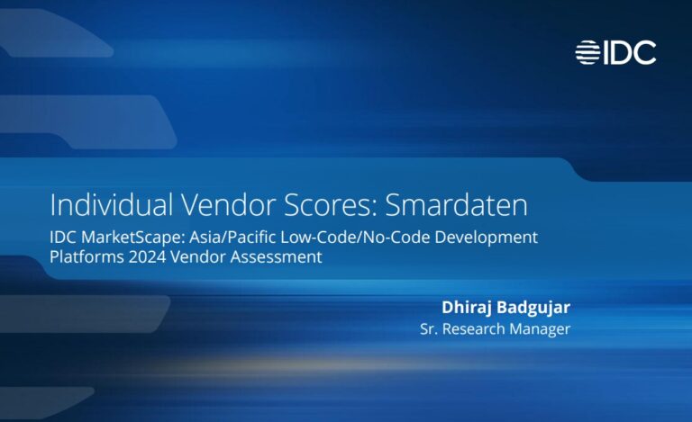 IDC Marketplace: Asia/Pacific Low-Code/No-Code Development Platforms 2024 Vendor Assessment
